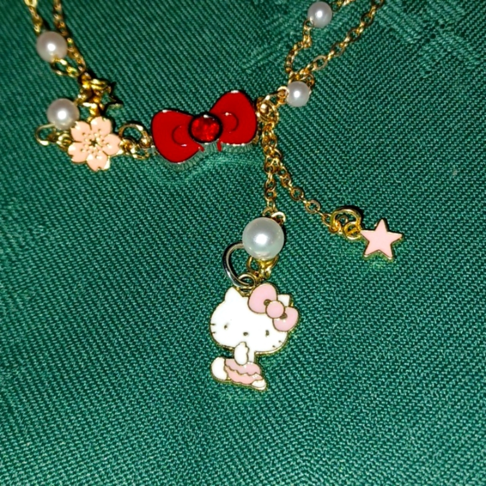 Sanrio Red Bow 🎀 Necklace